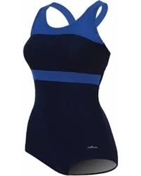 Dolfin AquaShape Color Block Conservative Fitness Suit 1 Dolfin AquaShape Color Block Conservative Fitness Suit