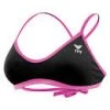 TYR Durafast Crosscutfit Tie Back Top Black/Pink Two Piece Suits